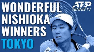 Wonderful Yoshihito Nishioka Winners amp Match Point vs Sousa  Tokyo 2019 [upl. by Llebpmac]