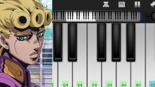 JoJo Giorno Theme Perfect Piano [upl. by Wickham]