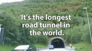 The Lærdal Tunnel  the longest road tunnel in Norway Europe and the World [upl. by Maximilianus]