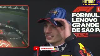 P1 Max Verstappen post race interview  F1 2024 Brazil Grand Prix [upl. by Rudich]