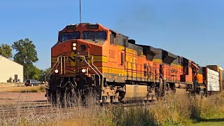 9292024 H1 GP382 Trailing on BNSF HKCKWLM in Hills MN [upl. by Einner]