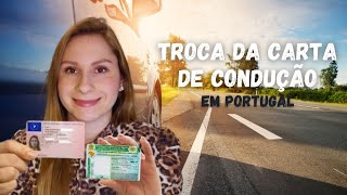 Troca de carta de condução em Portugal  CNH Brasileira para carta Portuguesa [upl. by Alehs509]