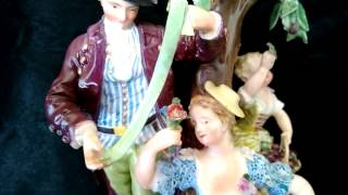 HOW TO IDENTIFY VALUABLE MEISSEN PORCELAIN FIGURINES  with DREW [upl. by Bast]