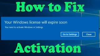 How to Fix Your Windows License Will Expire Soon Windows 10 [upl. by Cleasta]