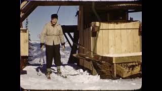 Early Skiing Footage from Red Mountain circa 1950s silent [upl. by Nnylarac]