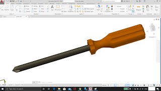 How to draw Screw Driver in autocad ⓐⓤⓣⓞⓒⓐⓓⓒⓜⓓ ✅ [upl. by Licec727]