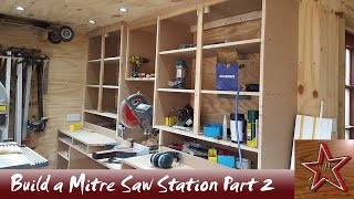 Floating Mitre Saw Station Build For Small Workshop  PART 2 [upl. by Onateag]