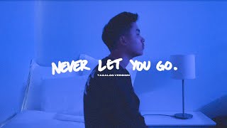 Keenan Te  Never Let You Go Lyric Video  Tagalog Version [upl. by Dory]