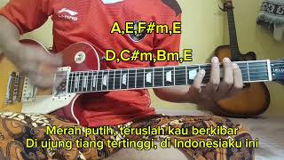 Belajar gitar dariquotNOLquotPower chordPalm muteCover lagu cokelatquotBENDERAquot [upl. by Daphie]