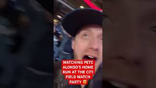 Pete Alonso Home Run LIVE From Citi Field Watch Party 🔥🤯 [upl. by Animor]