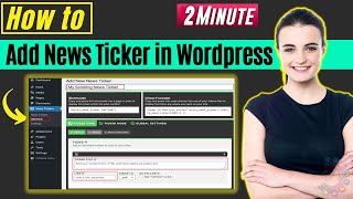 How to add news ticker in wordpress 2024 [upl. by Imled]