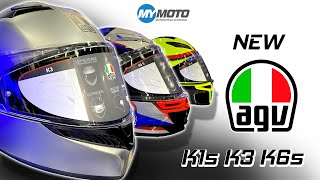 New AGV 2023 K1s K3 K6s helmets [upl. by Einnok]