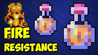 MINECRAFT How to Make FIRE RESISTANCE Potion 2024 Full Guide [upl. by Eibob]