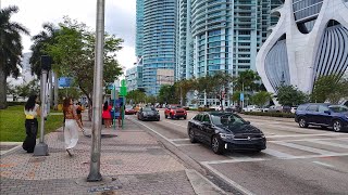 4K Downtown Biscayne Blvd Way  Spring Walking City Tour  Downtown Miami FL  March 5 2024 [upl. by Dayna]