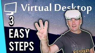 Virtual Desktop in 3 EASY Steps Play ALL PC VR on Quest 2 [upl. by Eiznil]