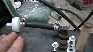 Plastic fuel tank leak repair  zeketheantiquefreak [upl. by Ramirol]