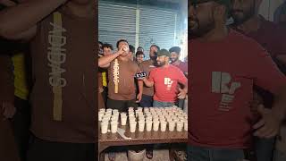 Banana Milk Shake Drinking Contest foodblogger funny mianbhai foodchallenge comedy food [upl. by Eerpud1]