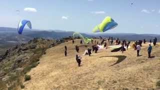 Paragliding World Cup  Parapente  Larouco July 2015 Emergency Parachute deployment of Keiko Hiraki [upl. by Rella]