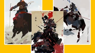 Capture the quotMomentquot with GESTURAL SHAPES【陈超画三国  chenchao】Art Review [upl. by Nnylirehs]