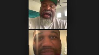 Rampage Jackson and Shannon Briggs go at it on Instagram Live [upl. by Eniad]