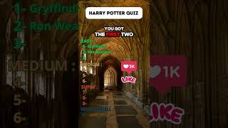 General Knowledge Quiz Harry Potter Ultimate Challenge for True Fan generalknowledge quiz trivia [upl. by Assadah]