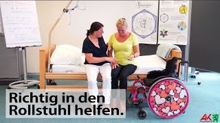 Vom Bett in den Rollstuhl helfen [upl. by Danell820]