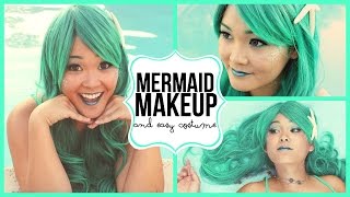 Mermaid Makeup  Easy Costume Idea [upl. by Eissahc310]