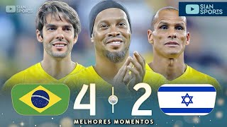 ESSA DUPLA MERECIA A COPA DE 2006 RONALDINHO GAÚCHO E KAKA DERAM AULA DE FUTEBOL EM JOGO DAS LENDAS [upl. by Acsehcnarf]