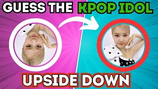 Guess 60 Kpop idols Upside down in 1 second 21MOST POPULAR IDOLS  Kpop quiz game  Kpop games [upl. by Yelmene]