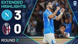 NAPOLIBOLOGNA 30  EXTENDED HIGHLIGHTS  SERIE A 202425 [upl. by Iredale]