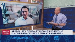 Realty Income Corporation CEO goes oneonone with Jim Cramer [upl. by Hadleigh961]