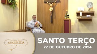 Terço de Aparecida com Pe Antonio Maria  27 de outubro de 2024 Mistérios Gloriosos [upl. by Tamma]