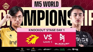 ENG M5 Knockouts Day 1 ONIC vs BLCK Game 5 [upl. by Wiseman]