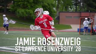 Jamie Rosenzweig • 2024 Senior Year Lacrosse Highlights • St Lawrence 28 [upl. by Franzen165]