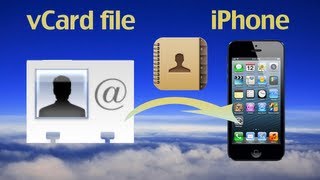 How to import vCard contacts files to iPhone or export vCard contacts files to iPhoneiPodiPad [upl. by Gnidleif]