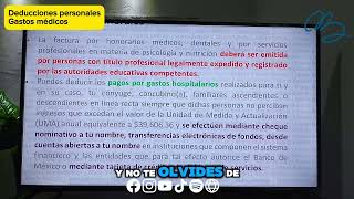 Deducciones personales Gastos Médicos [upl. by Ocirrej]