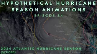 2024 Hypothetical Atlantic Hurricane Season SCHOBS [upl. by Oigolue357]