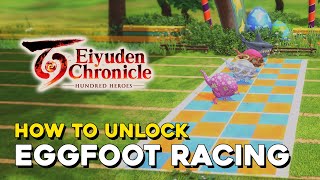 Eiyuden Chronicles Hundred Heroes How To Unlock Eggfoot Racing Minigame [upl. by Ahsenaj]