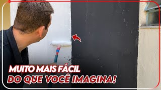 COMO CLAREAR UMA PAREDE ESCURA  PINTANDO DE BRANCO UMA PAREDE PRETA [upl. by Yahsel706]