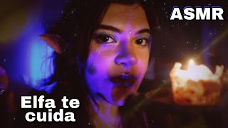 ASMR Roleplay 💫 Elfa te cuida y te quita el miedo ✨ follow the light inaudibles eco BINAURAL [upl. by Edrei]