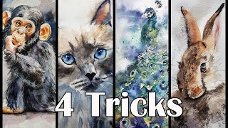 4 Advanced Watercolor Techniques  4 Tricks That Have Transformed my Art [upl. by Sands]