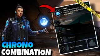 Free fire best character combination  cs rank  br rank  ff best chrono character combination [upl. by Dnomde894]