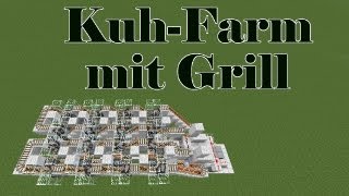 MinecraftTutorial KuhFarm mit Grill PMT064 DE HD [upl. by Liana]