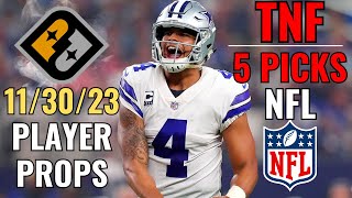 🔥45🔥 PRIZEPICKS THURSDAY NIGHT FOOTBALL COWBOYS SEAHAWKS 1130 CORE PLAYER PROPS [upl. by Derfliw548]