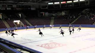 2011 Gold Ice Novice Free Program 1 Winterfest Synchronized Skating [upl. by Ecnatsnoc]