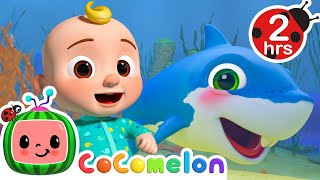 🦈 BABY SHARK KARAOKE 🦈 2 HOURS OF COCOMELON KARAOKE  Sing Along With Me  Moonbug Kids Songs [upl. by Herculie823]