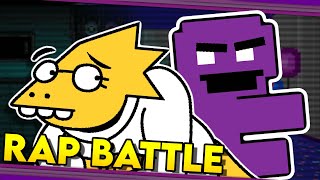 Alphys vs Purple Guy  UNDERTALE vs Five Nights at Freddys RAP BATTLE DGPRB [upl. by Liu661]