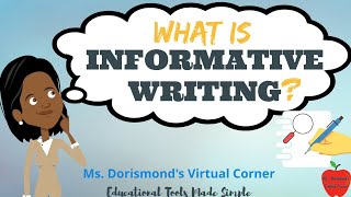 ✏️ What is Informative Writing  Informational Writing for Kids  Nonfiction Writing [upl. by Kurzawa836]