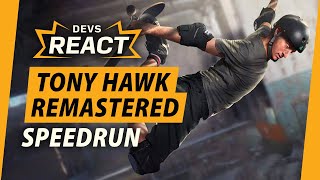 Tony Hawks 12 Remaster Developers React to Speedrun [upl. by Olcott]