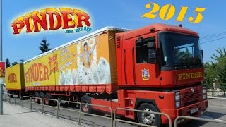 Arrivée et montage du cirque Pinder 2015 [upl. by Behnken]